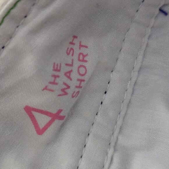 LILLY PULITZER The Walsh Short Womens Sz 4 Purple White Geo Seersucker Hot Pants - Picture 5 of 5